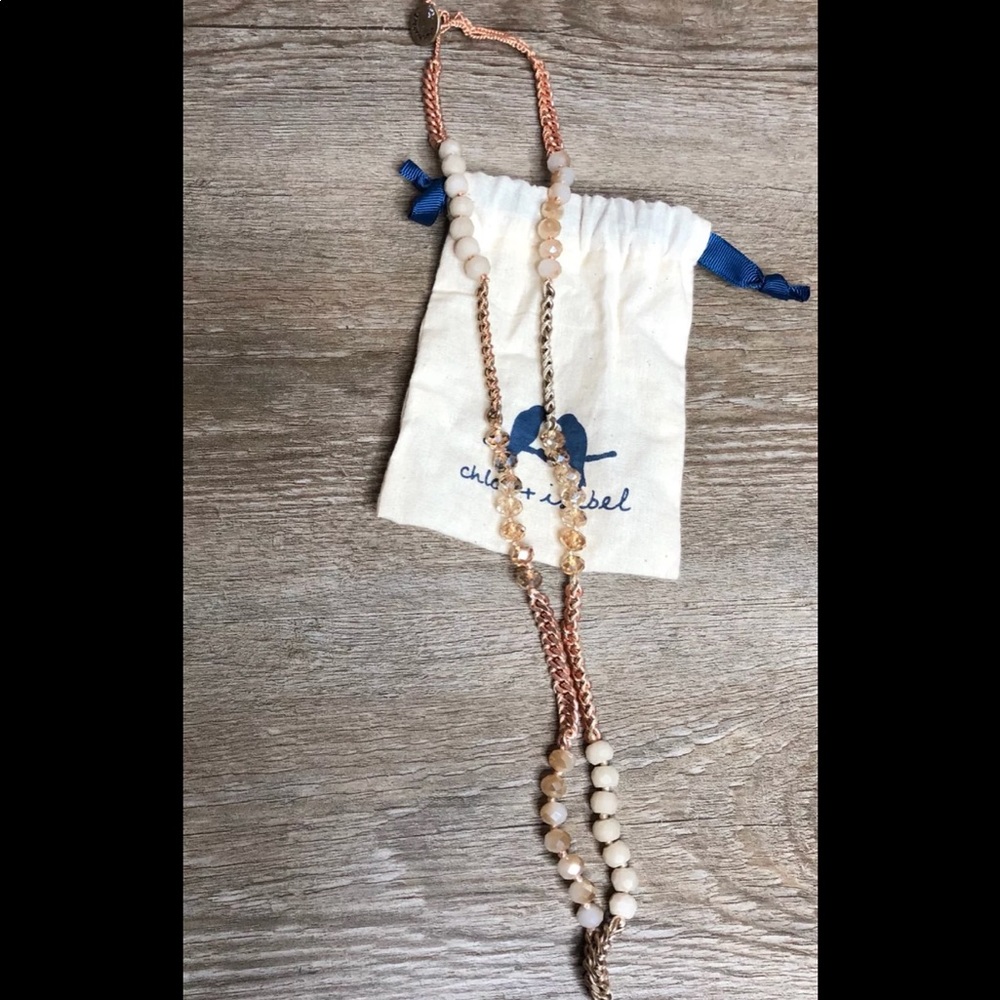 Chloe + Isabel Beaded Wrap Bracelet Rose Gold